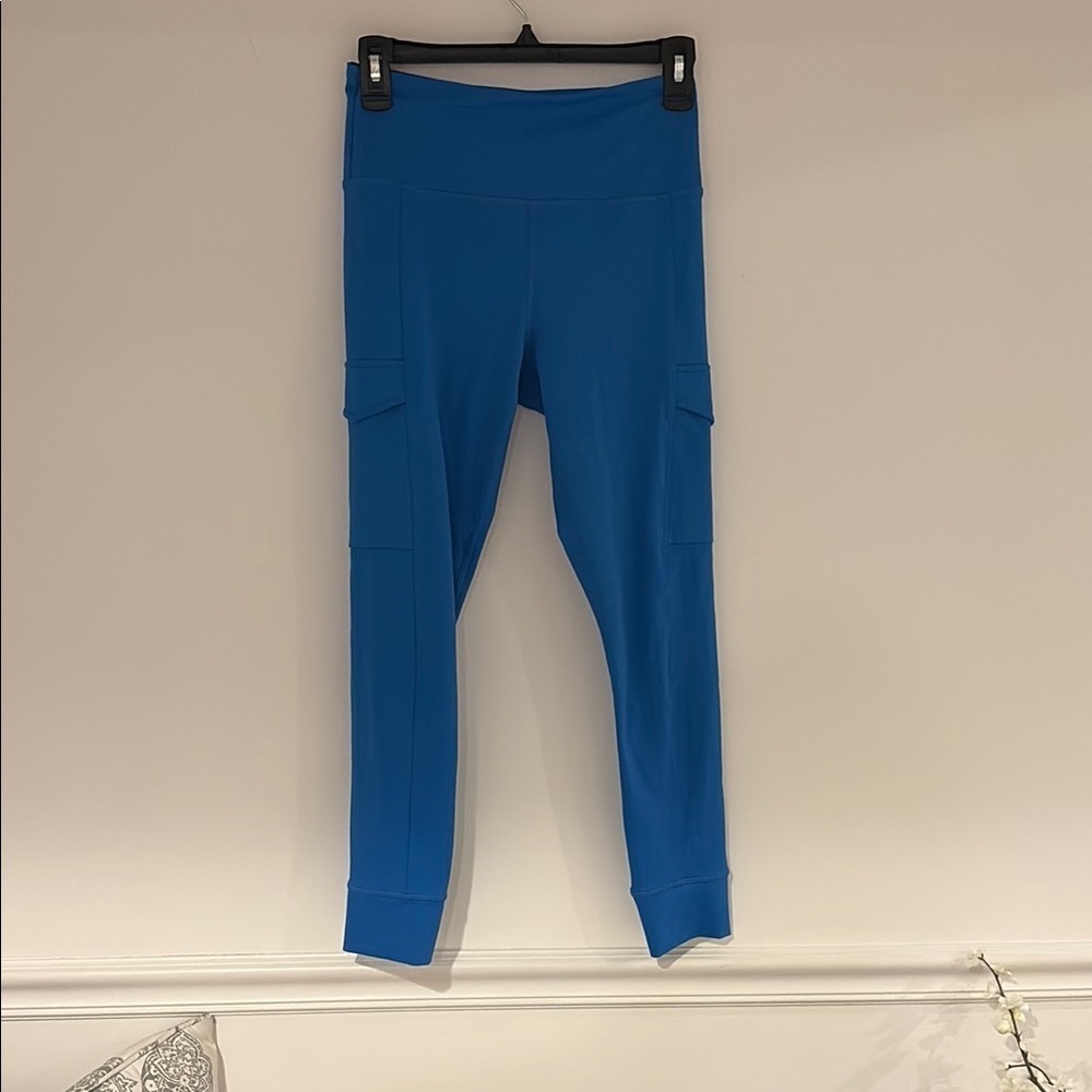 Blue High-Waisted Leggings zyia light n tight